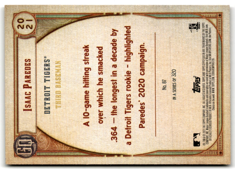 2021 Panini Chronicles Titanium Isaac Paredes