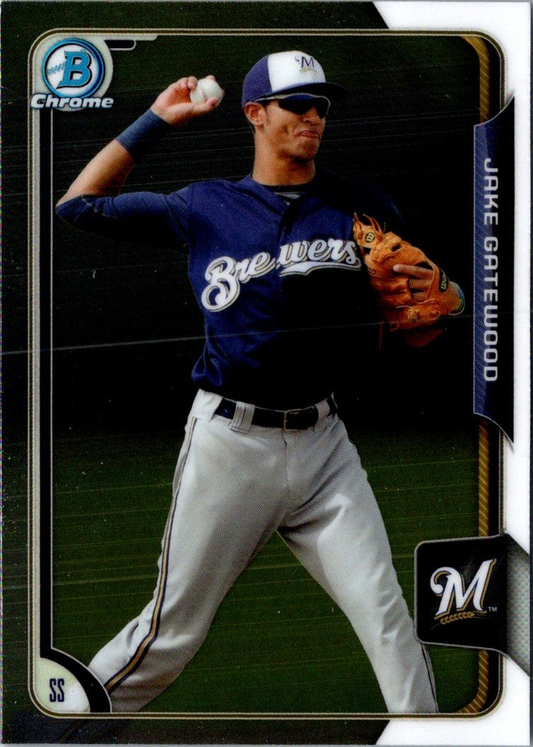 2015 Bowman Chrome Prospects Jake Gatewood