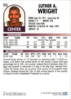 1994 Hoops Luther Wright #215