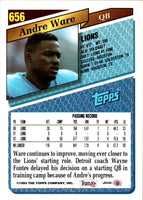 1993 Topps Andre Ware #656