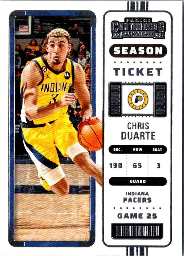 2022 Panini Contenders Season Ticket Chris Duarte #48