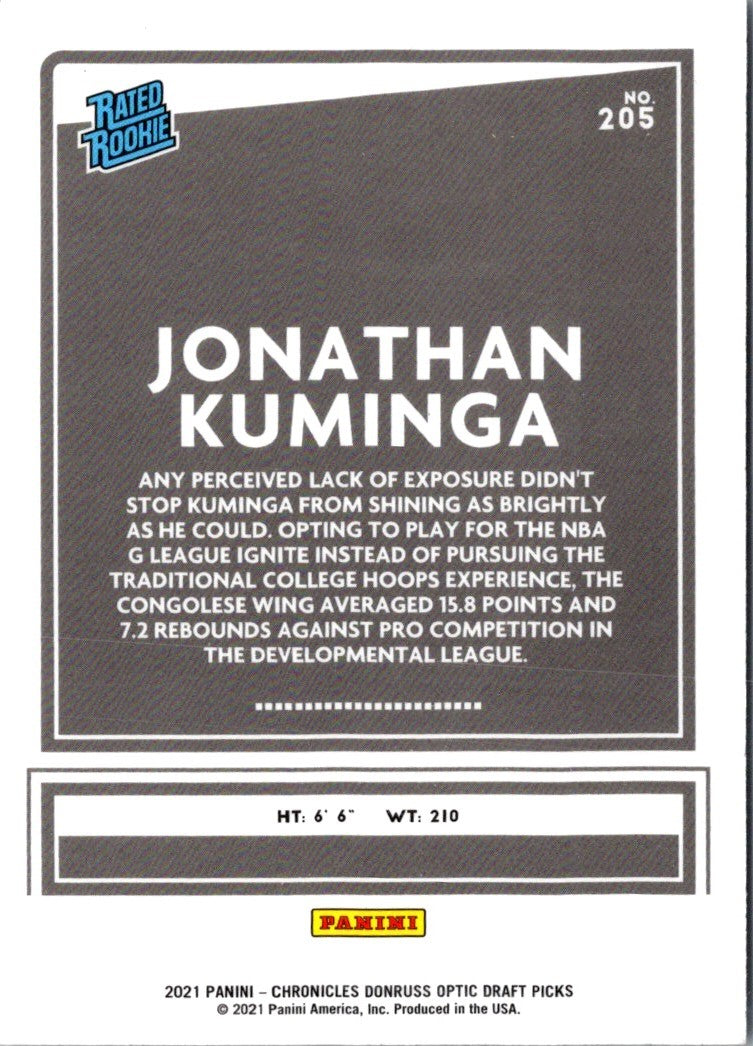 2021 Panini Jonathan Kuminga