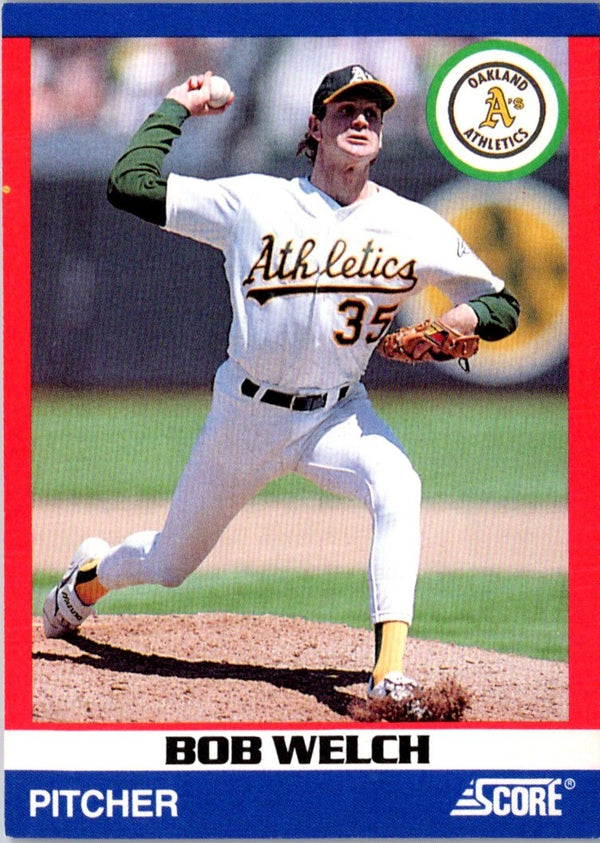 1991 Score 100 Superstars Bob Welch #49