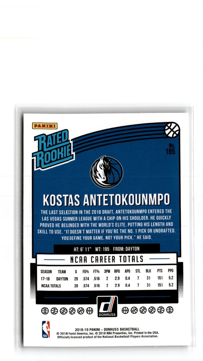 2018 Donruss Kostas Antetokounmpo