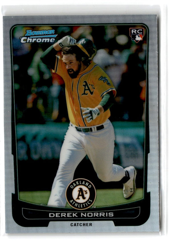 2012 Bowman Chrome Derek Norris #11 Rookie Refractor