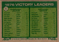 1977 Topps 1976 Victory Leaders - Jim Palmer/Randy Jones #5