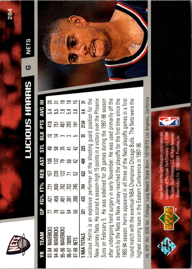 1998 Upper Deck Lucious Harris