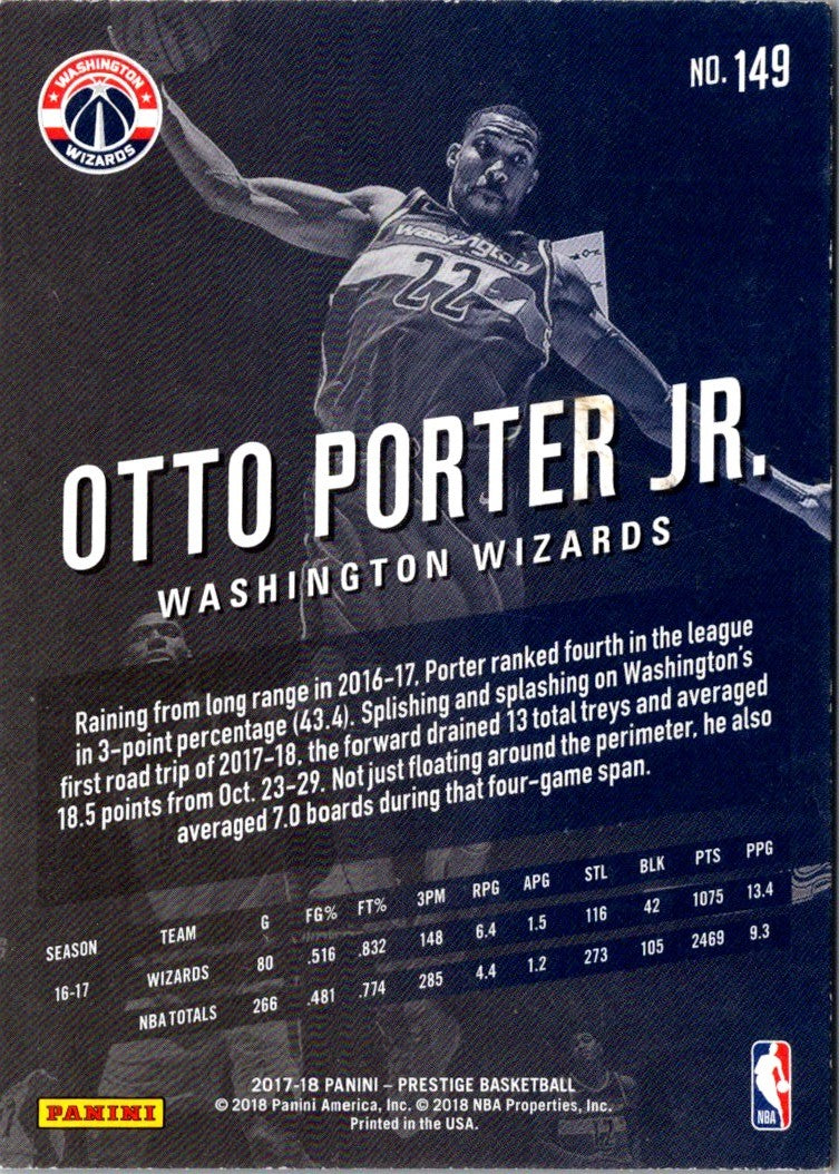 2017 Panini Prestige Otto Porter Jr.