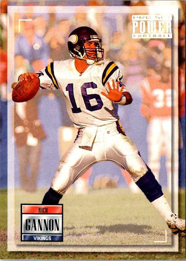1993 Pro Set Power Rich Gannon #16