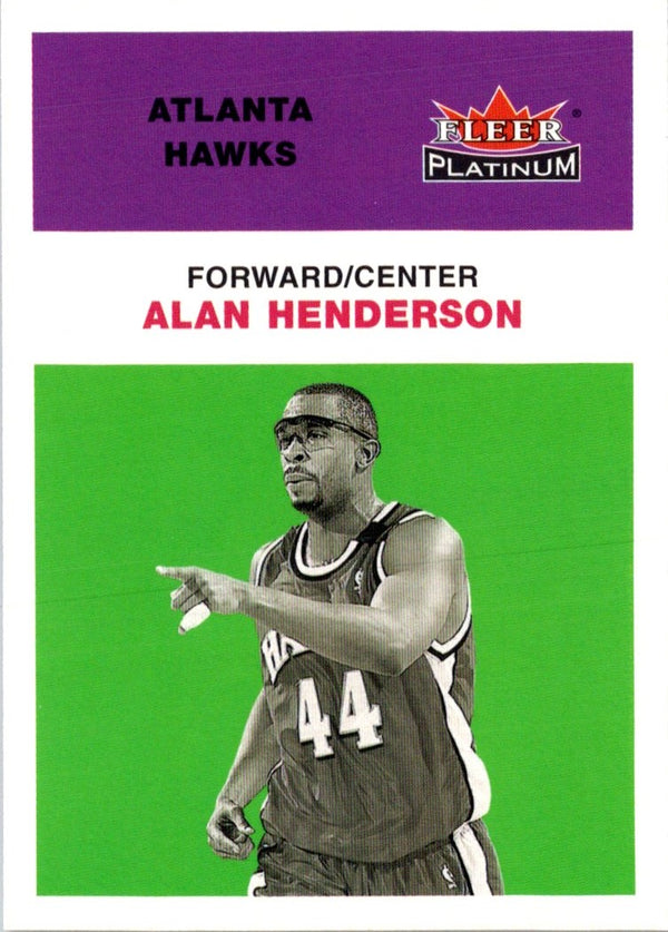 2001 Fleer Platinum Alan Henderson #8