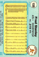1982 Fleer Fred Stanley #108