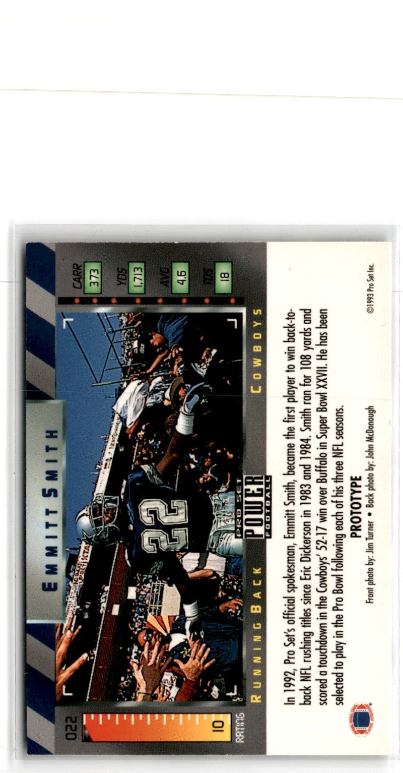 1993 Pro Set Power Prototypes Emmitt Smith