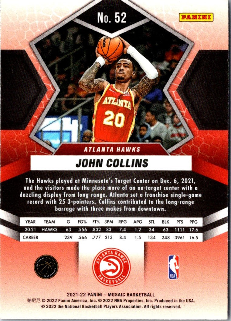 2021 Panini Mosaic John Collins