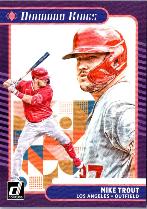 2021 Donruss Holo Purple Mike Trout #14