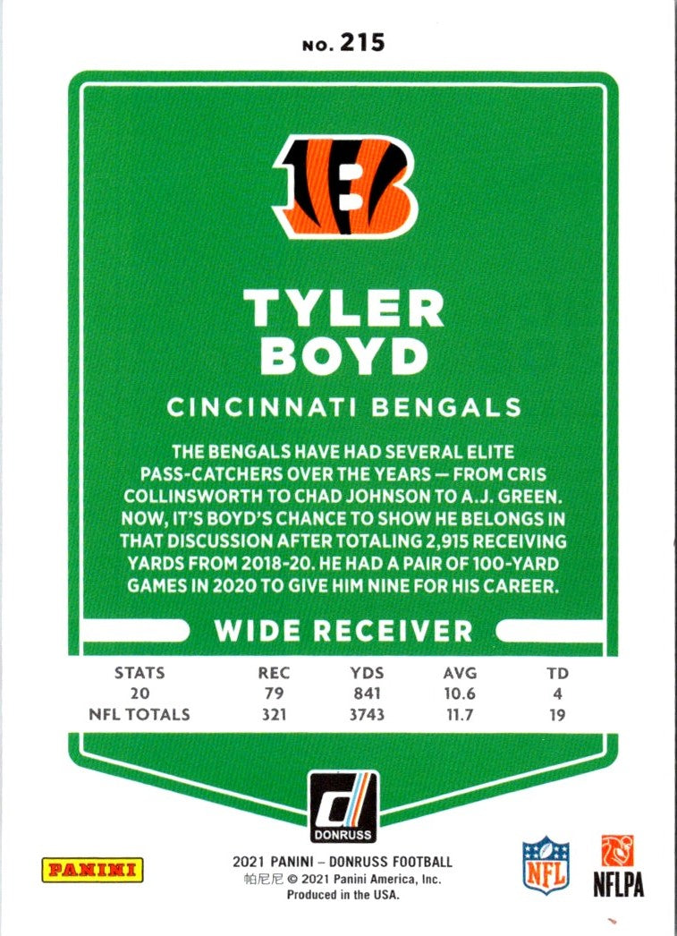 2021 Donruss Press Proof Red Tyler Boyd