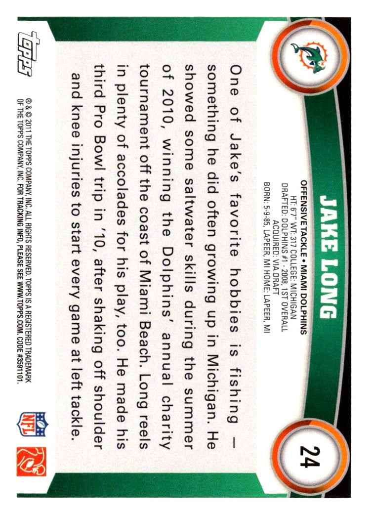 2011 Topps Jake Long