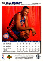 1995 Collector's Choice Theo Ratliff #305 Rookie