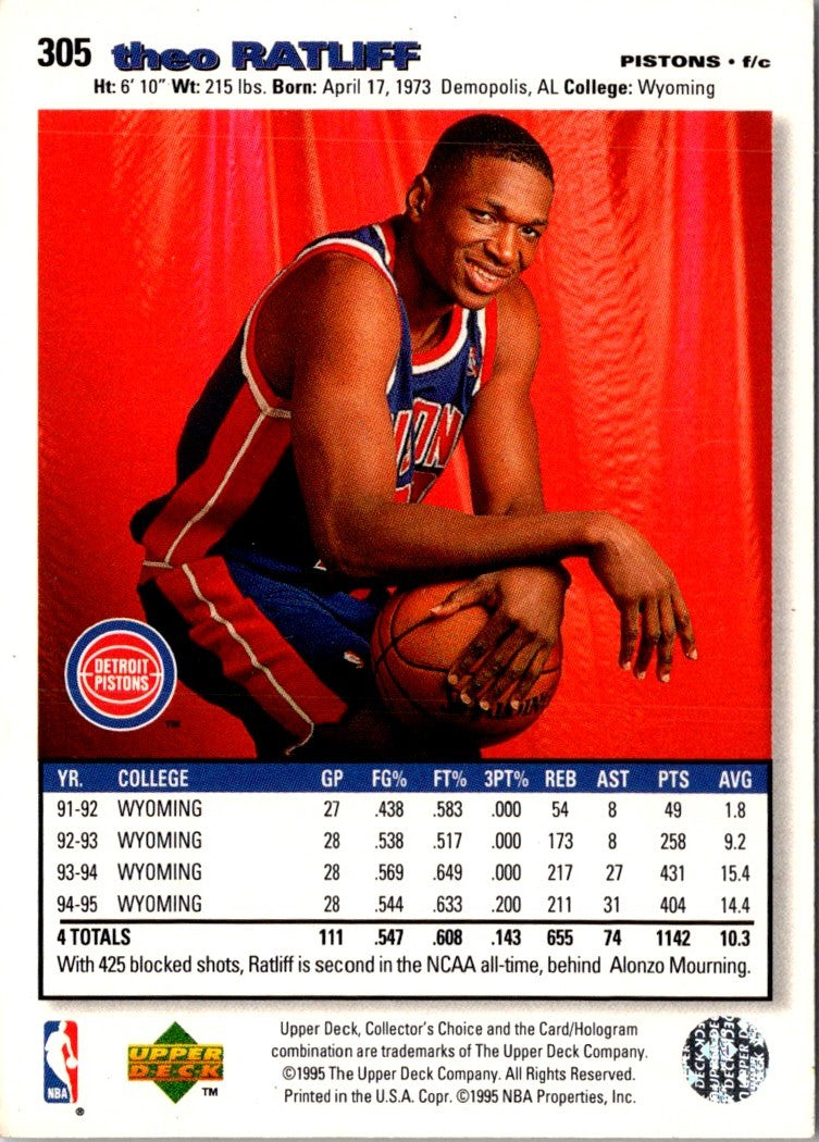 1995 Collector's Choice Theo Ratliff