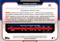 2015 Bowman Draft Picks & Prospects Ryan Clark #86