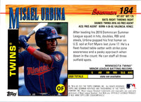 2021 Bowman Heritage Misael Urbina #184