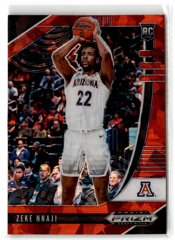 2020 Panini Prizm Draft Picks Collegiate Red Zeke Nnaji #34