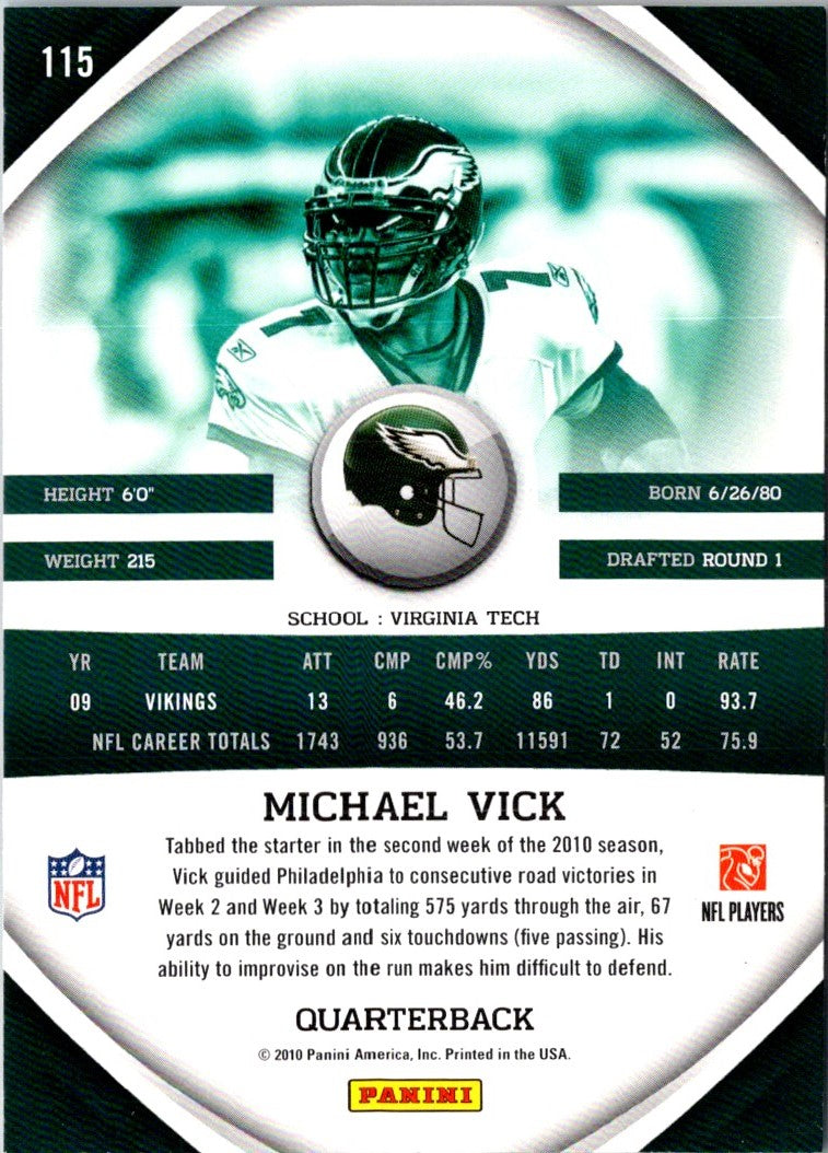 2010 Panini Gridiron Gear Michael Vick