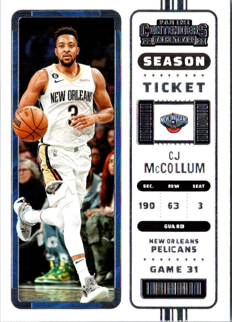 2022 Panini Contenders Season Ticket CJ McCollum