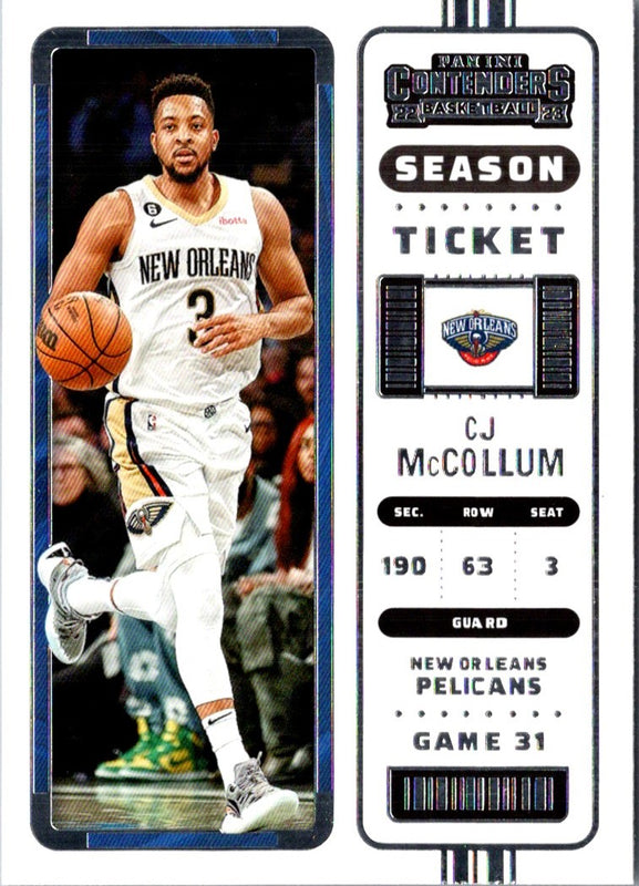 2022 Panini Contenders Season Ticket CJ McCollum #94