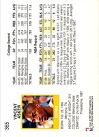 1991 Hoops Vincent Askew #365 Rookie
