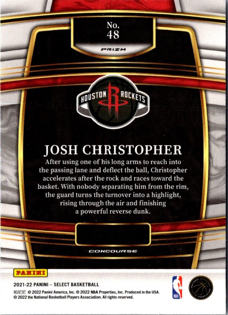 2021 Panini Select Blue Josh Christopher