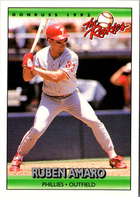 1992 Donruss The Rookies Ruben Amaro #4