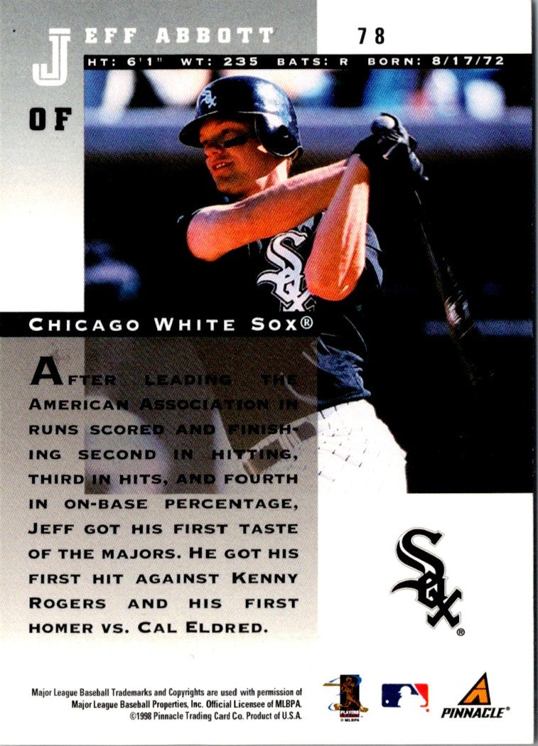 1998 Pinnacle Plus Jeff Abbott