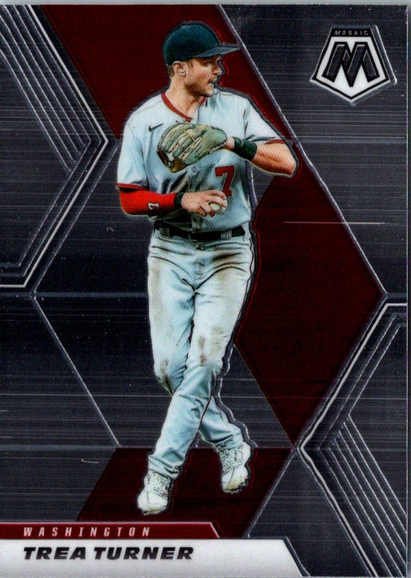 2021 Panini Mosaic Trea Turner #22