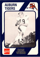 1989 Collegiate Collection Auburn Coke 580 Don Webb