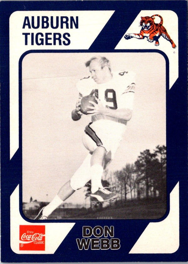 1989 Collegiate Collection Auburn Coke 580 Don Webb #332