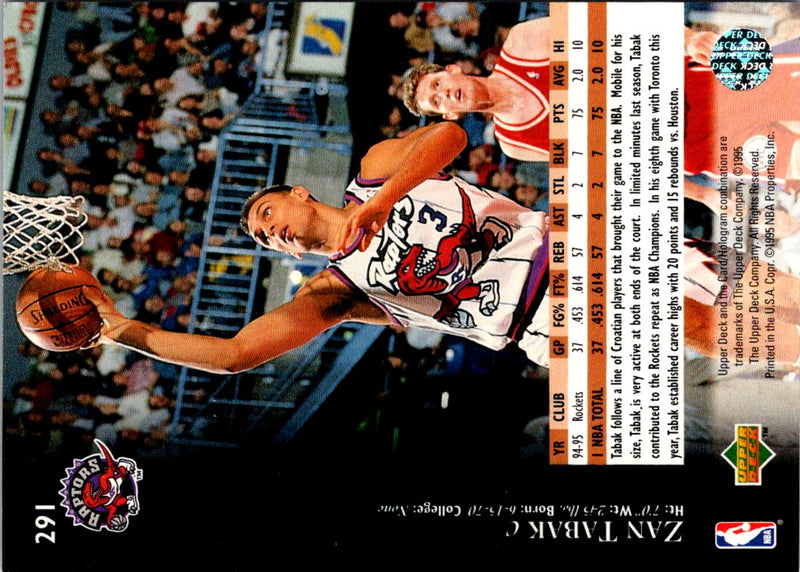 1995 Upper Deck Zan Tabak