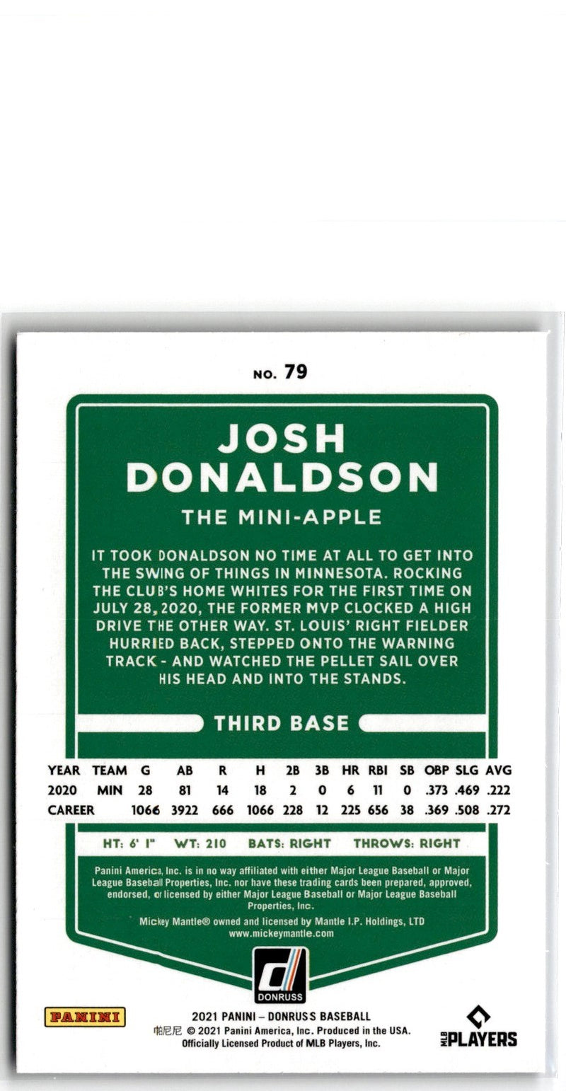 2021 Donruss Josh Donaldson
