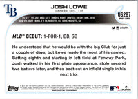 2022 Topps Update Josh Lowe #US287
