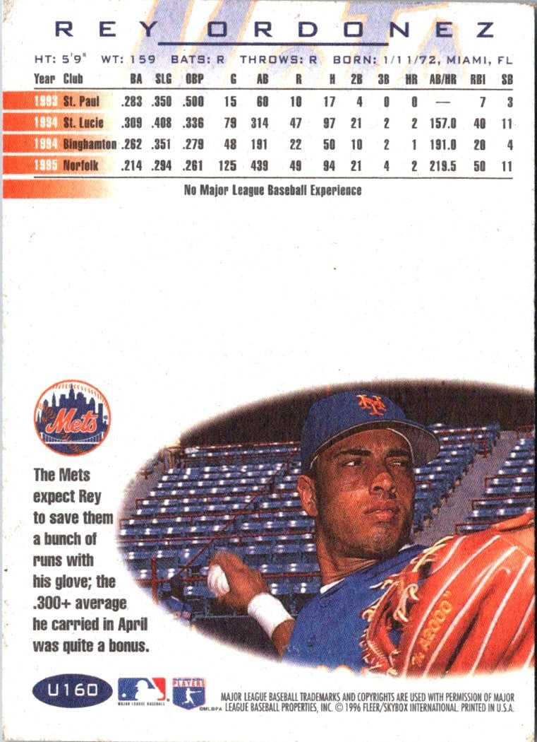 1996 Fleer Update Rey Ordonez