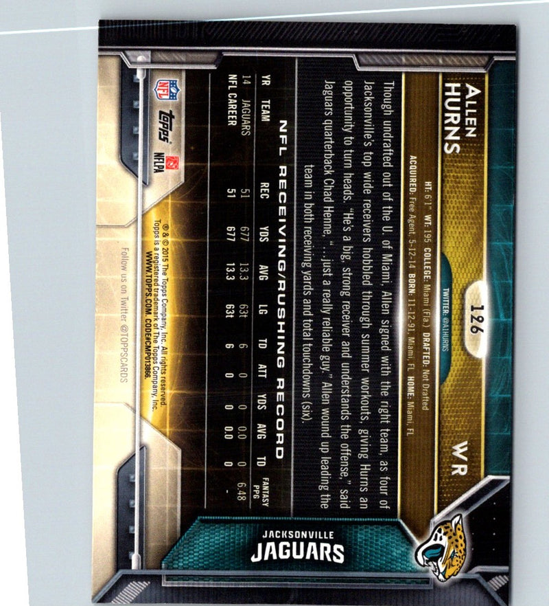 2015 Topps Allen Hurns