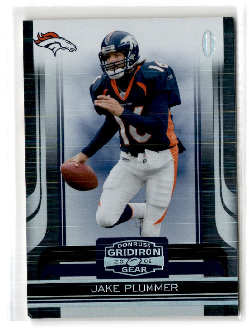 2006 Donruss Gridiron Gear Silver Holofoil X's Jake Plummer