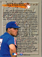 1993 Pacific Spanish Prism Inserts Ivan Rodriguez #20
