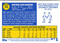 2019 Topps Heritage Matt Davidson #395