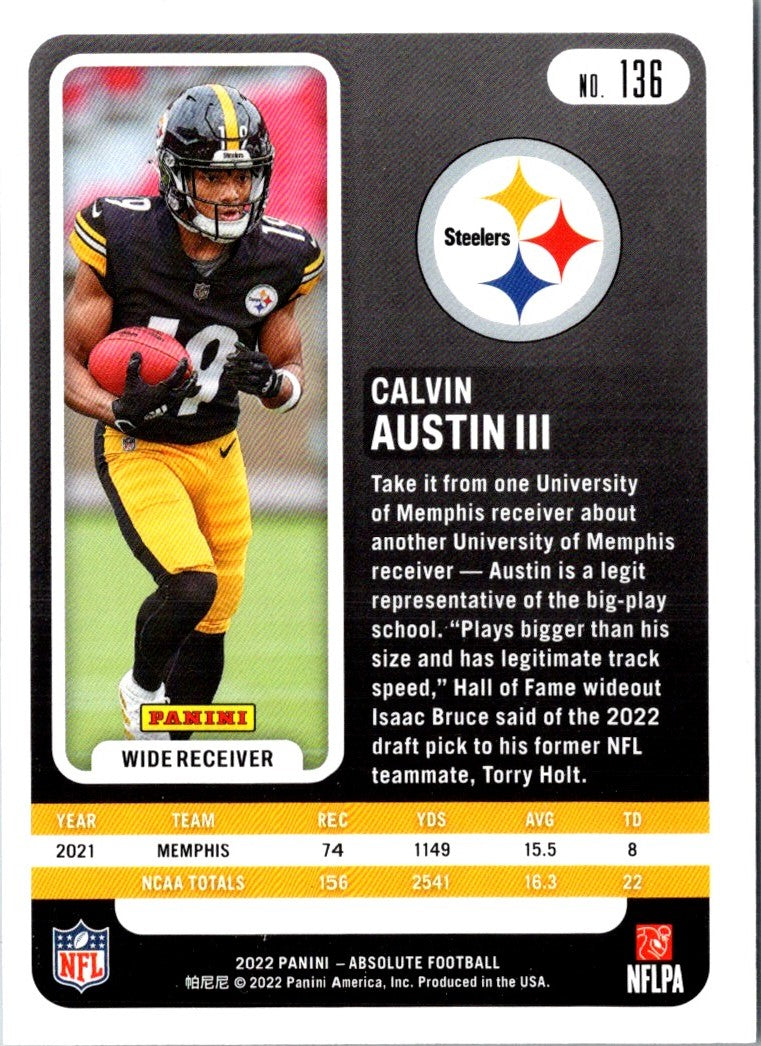 2022 Panini Calvin Austin III