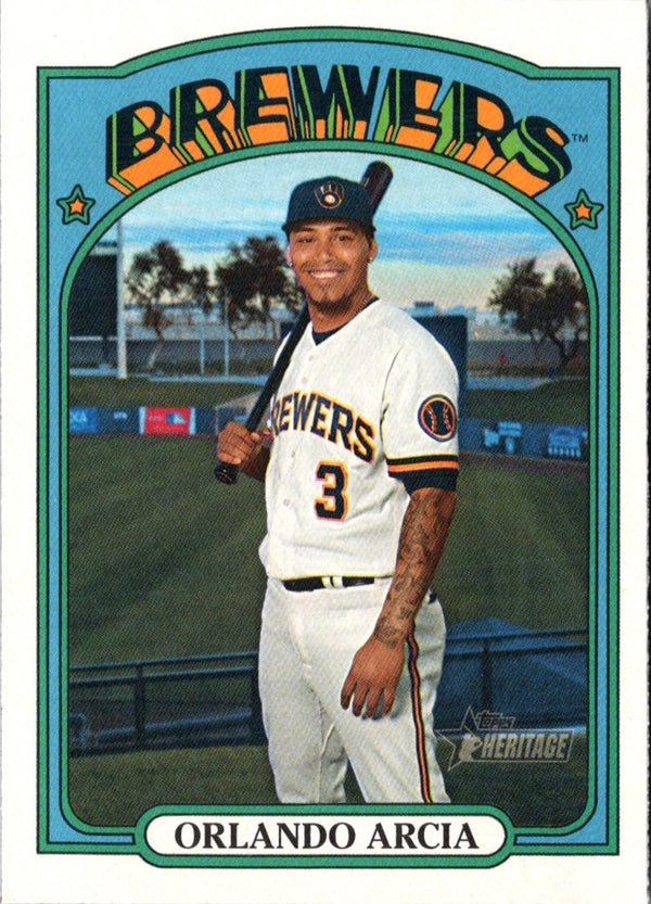 2021 Topps Heritage Orlando Arcia #145