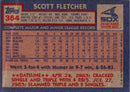 1984 Topps Scott Fletcher