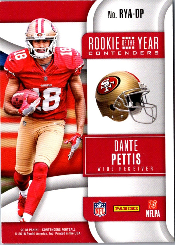 2018 Panini Dante Pettis #361 Rookie