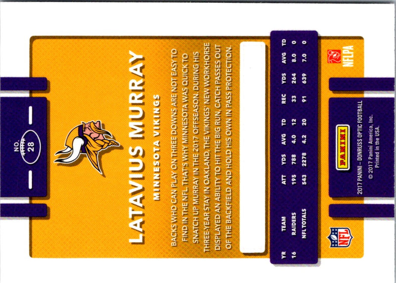 2017 Donruss Optic Latavius Murray