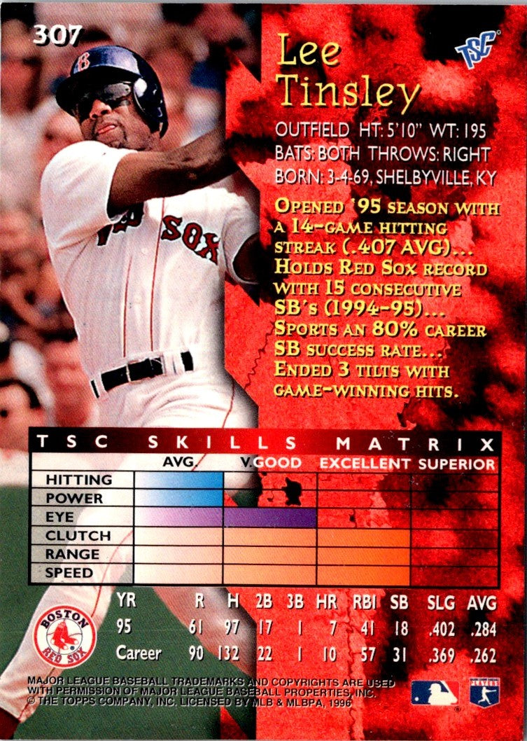 1996 Stadium Club Lee Tinsley