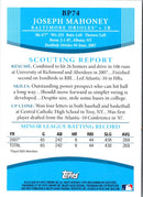 2008 Bowman Prospects Joe Mahoney